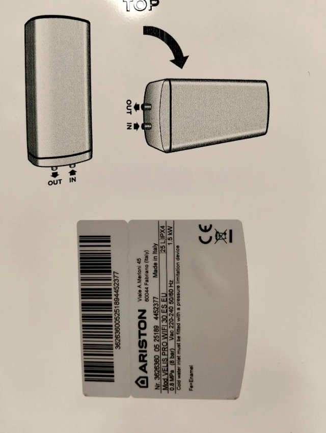 Ariston Velis Pro WiFi Termo Eléctrico Inteligente