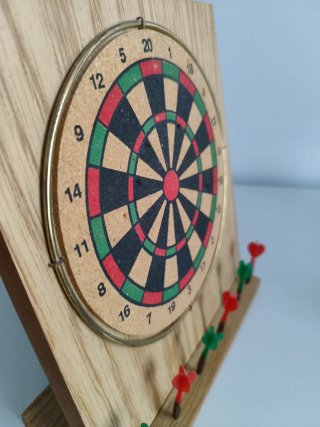 Mini juego de dardos antiguo vintage