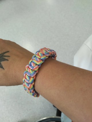 Pulsera Paracord Trenzada Multicolor