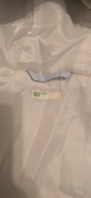 Chaqueta Benetton 1-3 meses Celeste
