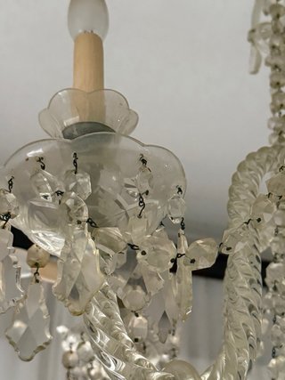 Lámpara de cristal grande