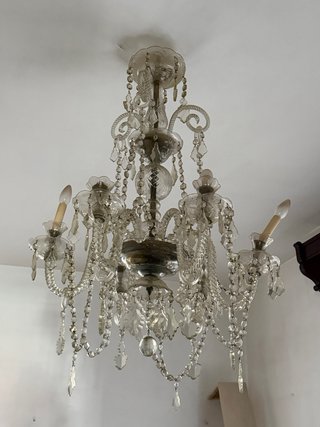 Lámpara de cristal grande