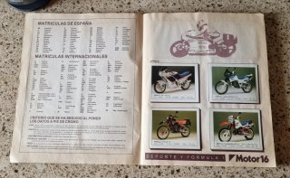 Álbum Cromos Motos Motor16 Ed. Unidas
