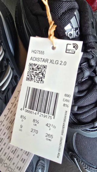 Adidas Adistar XLG 2.0 Negro/Plata. Solo en Mano