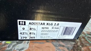 Adidas Adistar XLG 2.0 Negro/Plata. Solo en Mano