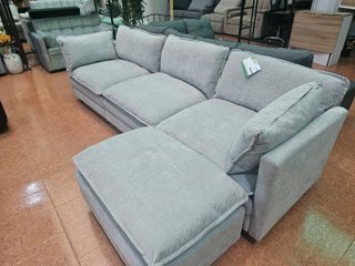 Sofá modular chaise longue 275cm gris