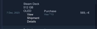 Steam Deck 512GB OLED SENZA CARICABATTERIE
