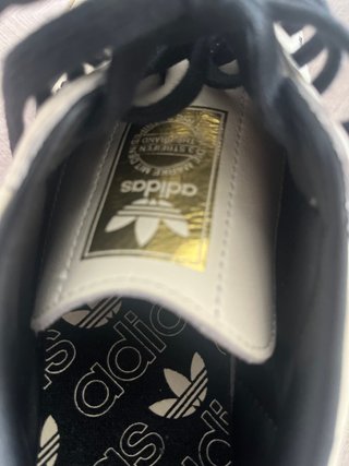 Zapatillas Adidas Samba Beige/Negro Como Nuevas