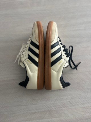 Zapatillas Adidas Samba Beige/Negro Como Nuevas