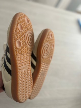 Zapatillas Adidas Samba Beige/Negro Como Nuevas