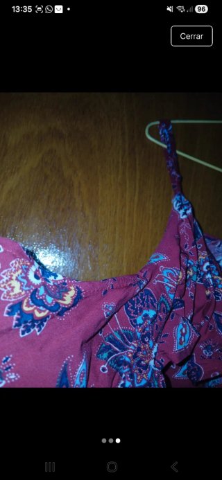 Vestido Springfield floral rojo talla L