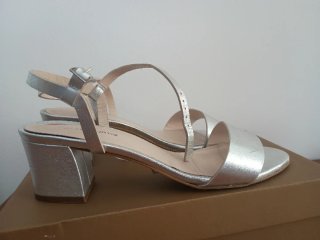 Sandalias Gloria Ortiz Plata Talla 40