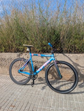 Bicicleta Fixie State Bicycle 6061 Azul