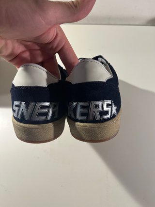 Golden Goose Bambas Azul Marino y Plata