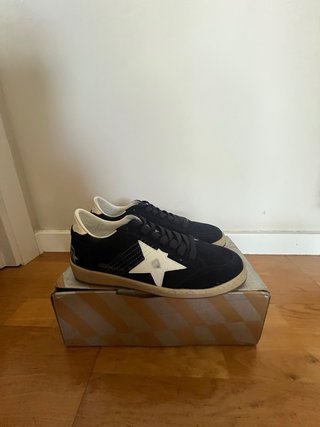 Golden Goose Bambas Azul Marino y Plata