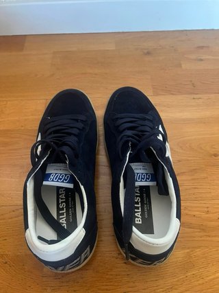 Golden Goose Bambas Azul Marino y Plata