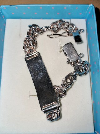 Esclava Caballero Plata Ley 925 21cm