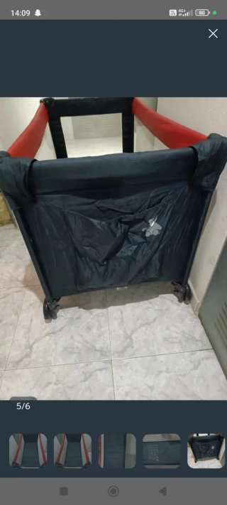 Cuna de viaje plegable