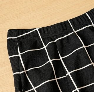 Falda Shein Y2K Cuadros Blanco y Negro Talla XS