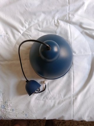 Lámpara de techo azul metal