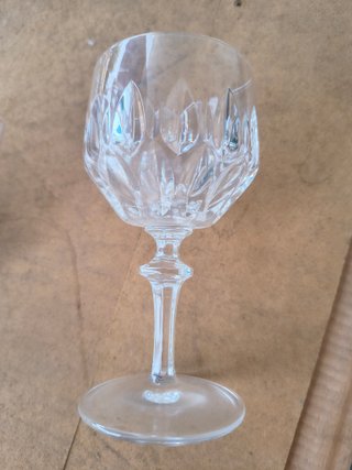 Copas de cristal tallado