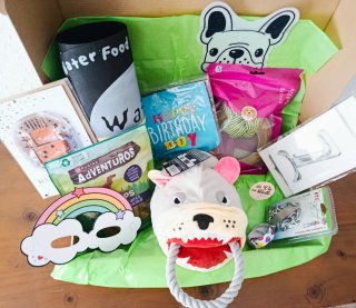Caja cumpleaños XL para mascotas personalizada