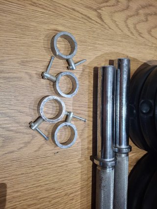 Mancuernas gym Bodytone 4x1.25, 2x2.5kg + barras