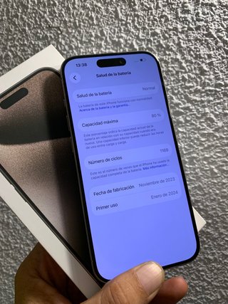 iPhone 15 Pro 256Gb Natural Titanio IGUAL A NUEVO