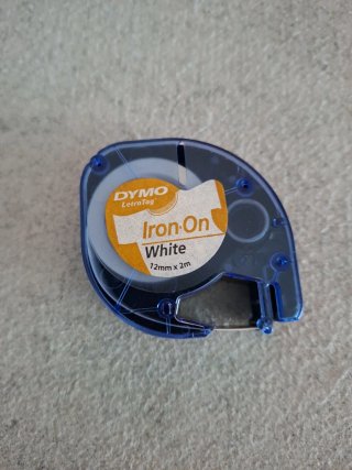 Cinta Dymo LetraTag Iron-On Blanca