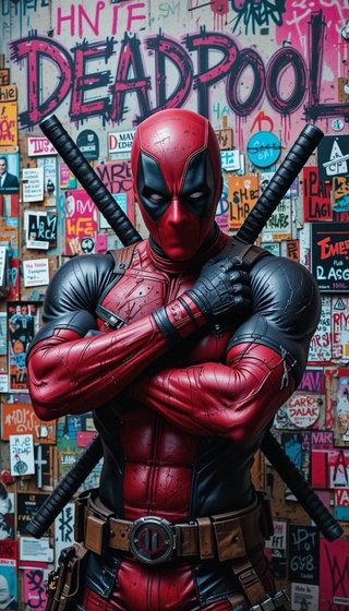 Lámina Deadpool Aluminio