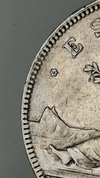 Moneda 5 Pesetas 1870 - Estrella *18 / *70