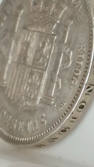 Moneda 5 Pesetas 1870 - Estrella *18 / *70