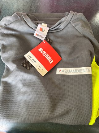 Camiseta Velilla Talla L Gris/Amarillo