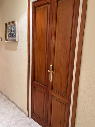 Puerta doble interior madera