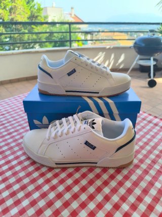 Adidas Court Tourino Scarpe Donna Bianco Blu