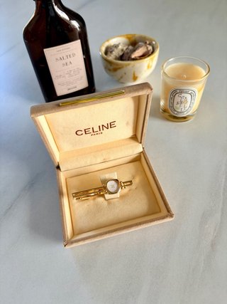 Fermasalda vintage CELINE Paris con madreperla