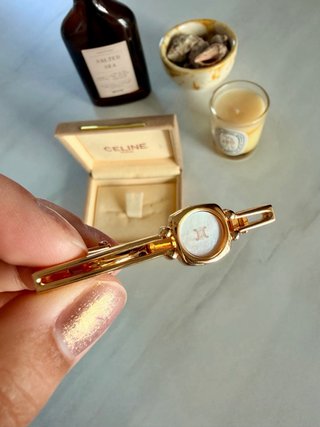 Fermasalda vintage CELINE Paris con madreperla