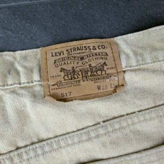 Levi's 517 Orange Tab Beige Vintage W40