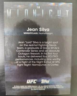Topps UFC Jean Silva /125 RC