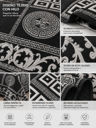 Edredón Bouti Jacquard Algodón 250/260cm + 2 Funda