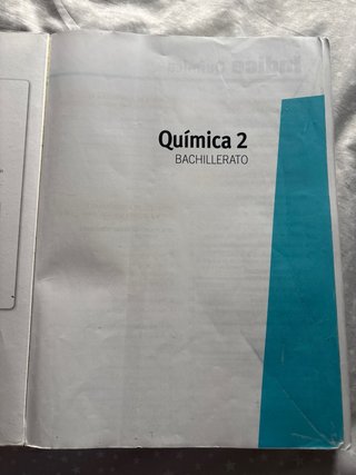 Química 2, Bachillerato