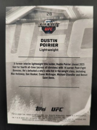 Topps UFC Dustin Poirier /149