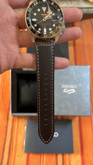 Seiko 5 Sports GMT SSK036K1 Correa Cuero