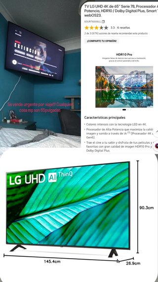 TV LG UHD 4K 65 Serie 78 Smart TV