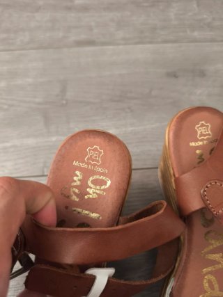 sandalias de piel talla 38