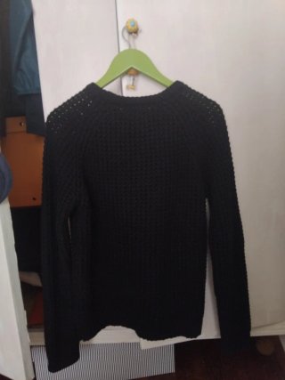 Jersey negro tejido