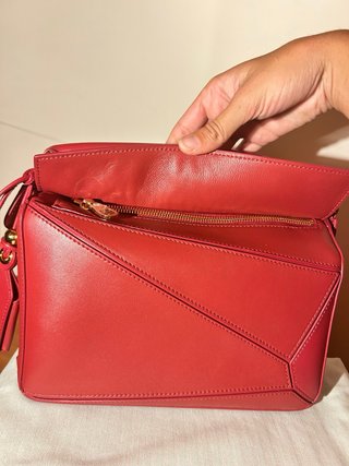 Bolso Loewe Puzzle Rojo 24 cm