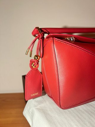 Bolso Loewe Puzzle Rojo 24 cm