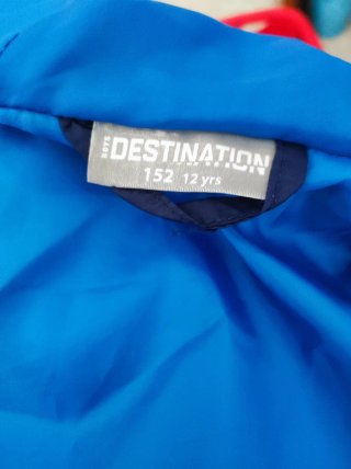 Abrigo infantil azul reversible