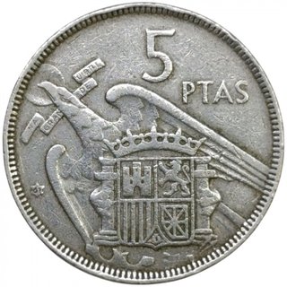 5 pts Franco año 1957 Colección completa
